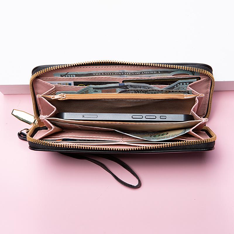 Wallet Long Girls New 2022 Zipper Clutch Dragonfly Pattern Wallet Card Bag