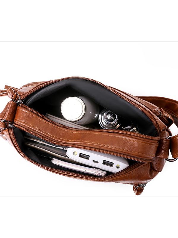 Retro Soft Leather Shoulder Bag